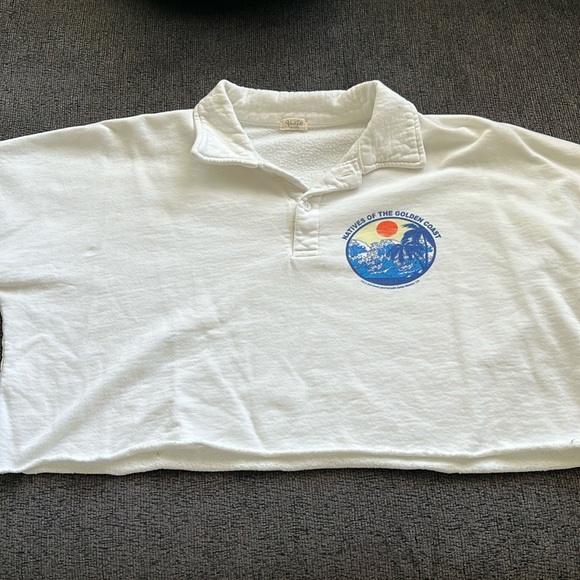 Cropped collar crew neck | John Galt - Picture 1 of 3